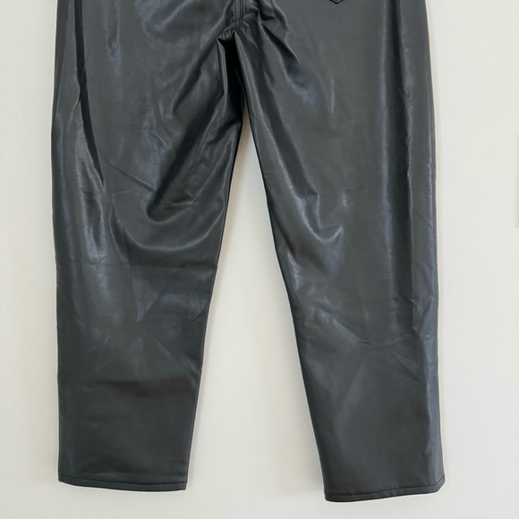 Abercrombie & Fitch Faux Leather Ankle Straight Ultra High Rise Pants 27 / 4 S - Picture 10 of 14